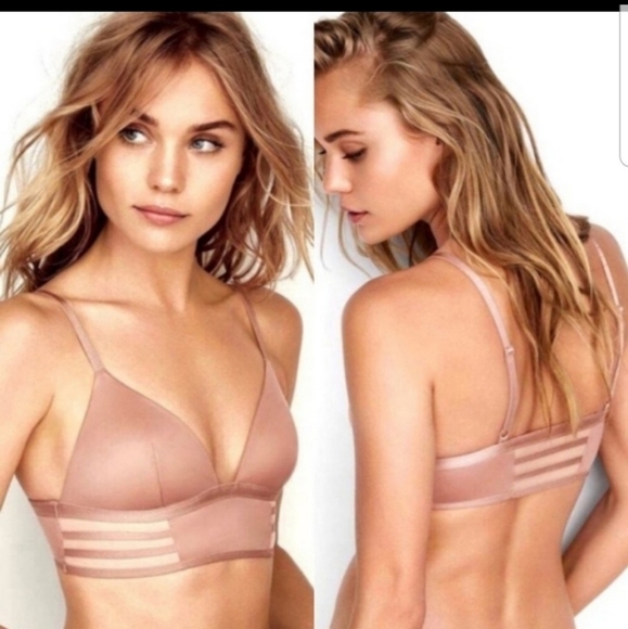 BUY 1 GET 1 FREE VICTORIA SECRET ORANGE SATIN BRA - Picture 3 of 10